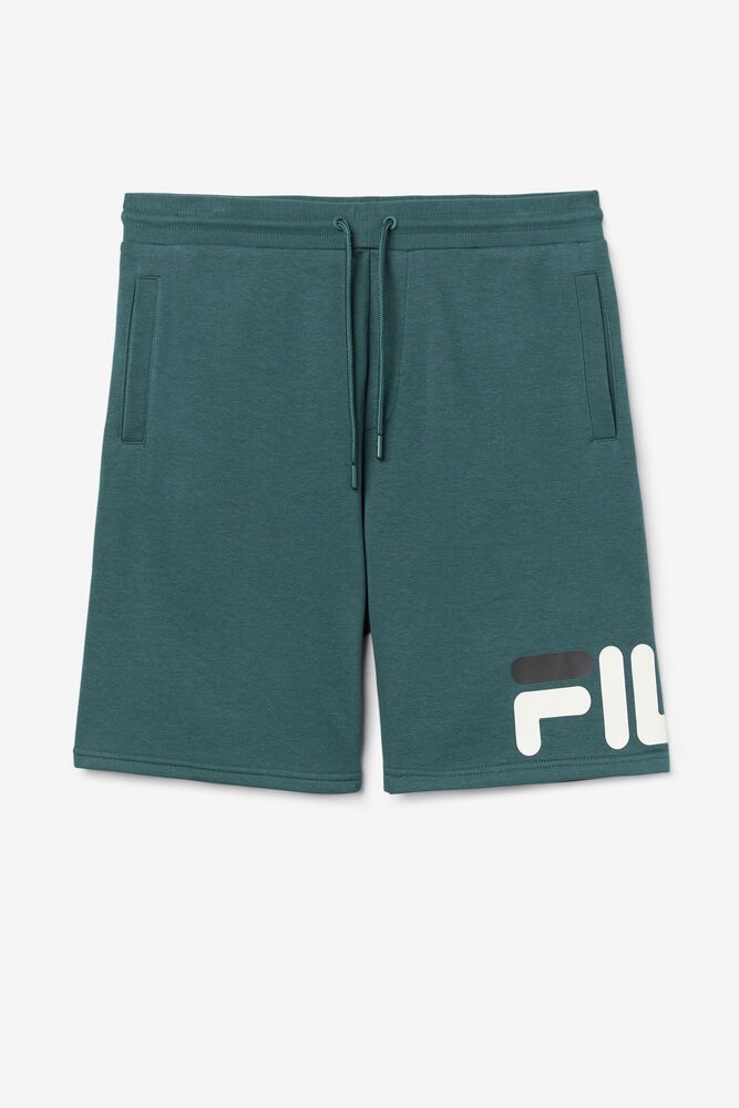 Fila Zeshawn Green Shorts Mens - NZ 07925-DCJQ